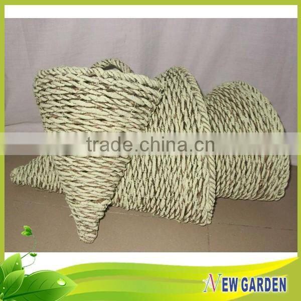 2015 New Style Cheapest Paper Rope Basket / Round Rattan Pot