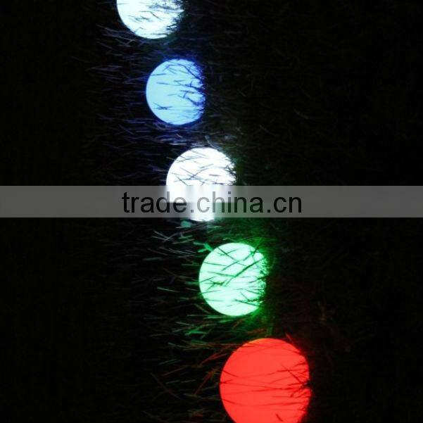 LED white plastic ball pit balls, solar led magic ball light outdoor