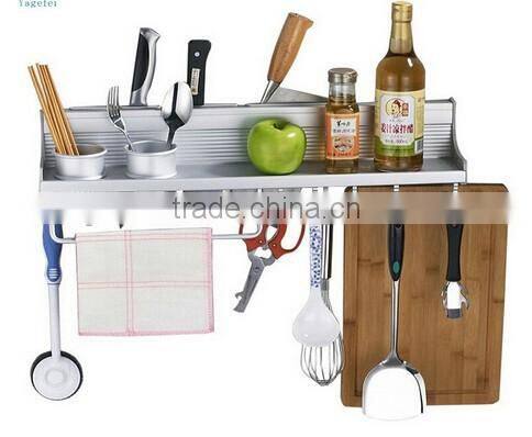 The new space aluminum knife rack biscalix 60cm multifunctional kitchen storage rack Spoon scoop chopsticks holder