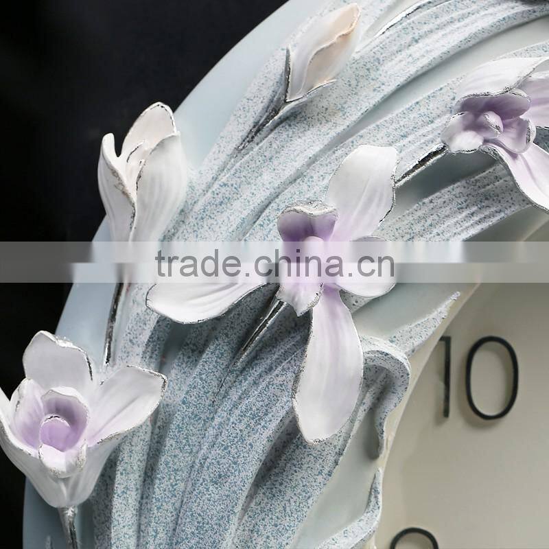 M0025 Momoda Living room Creative modern hanging fancy elegant 3D flower wall clock quiet quartz decoration large wall clock