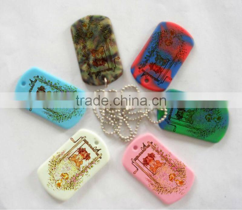 High Quality with Custom Logo Silicone Dog Tag