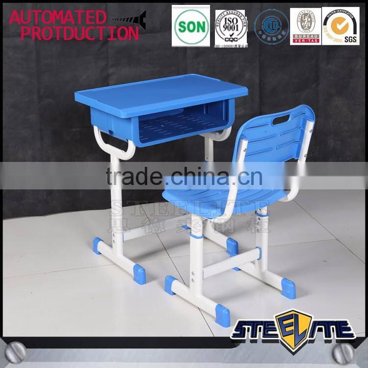 Easy used steel school kids desk and chair set for sale