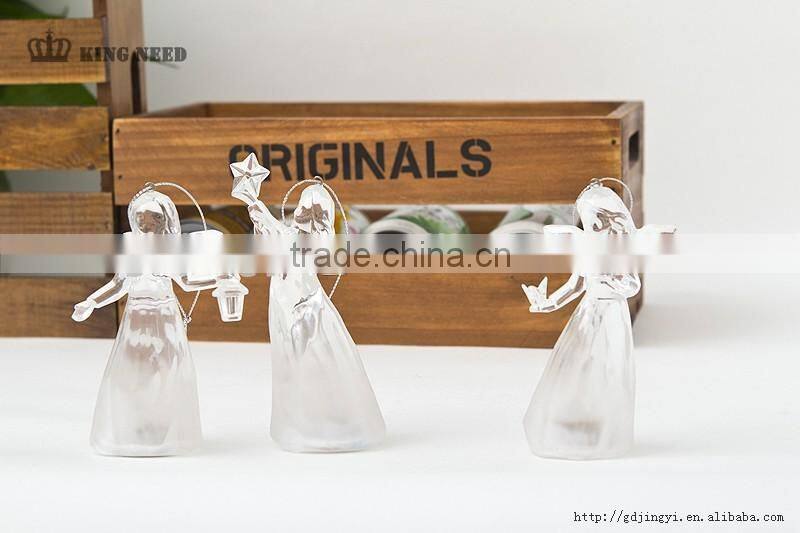 Dongguan Acrylic LED RBG light hanging small angel figurines ornament