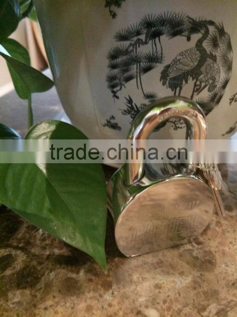 High Quality Solid Hardened Stainless steel master lock padlock with Chromed Finished