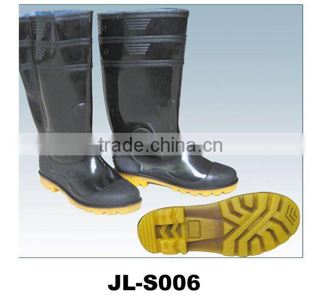 hot sale black safety galoshes
