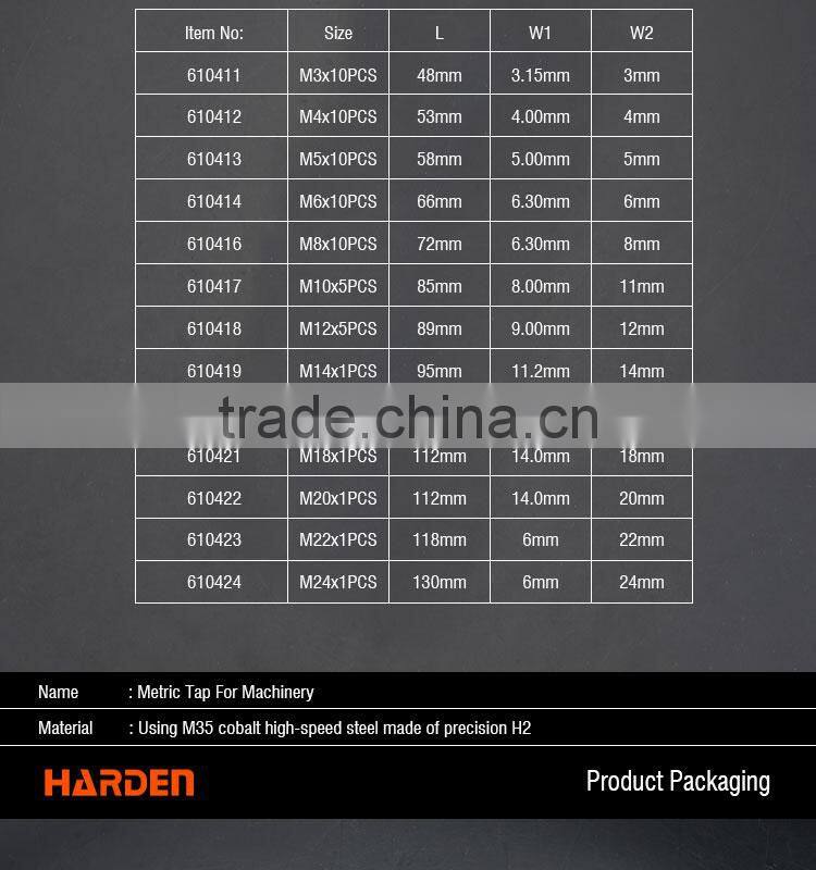 Professional Standard Metric Thread Taps For Machinery