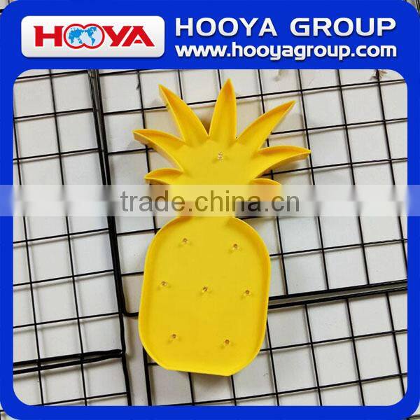 cheap but high quality yellow pineapple LED marquee light