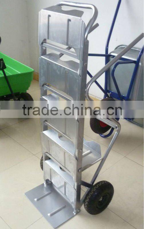 Foldable Aluminum bottled water tray trolley Hand trolley