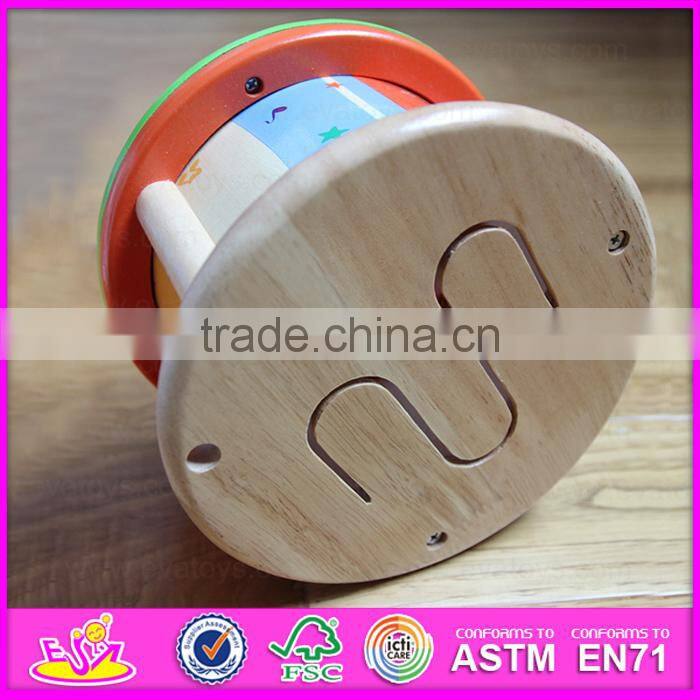 2017 new products educational toys wooden toddler drum set W07J039