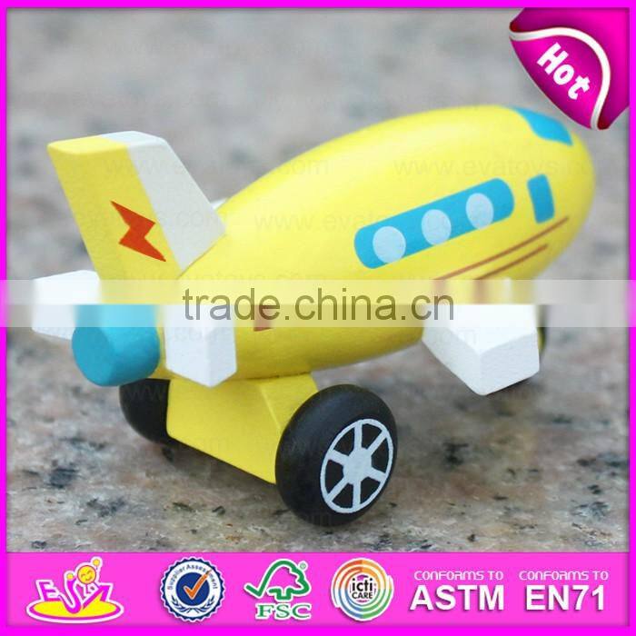 wholesale kids mini wooden toy plane W04A198-S