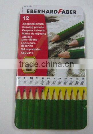 Metal Standard 12 Pencils Tin Box