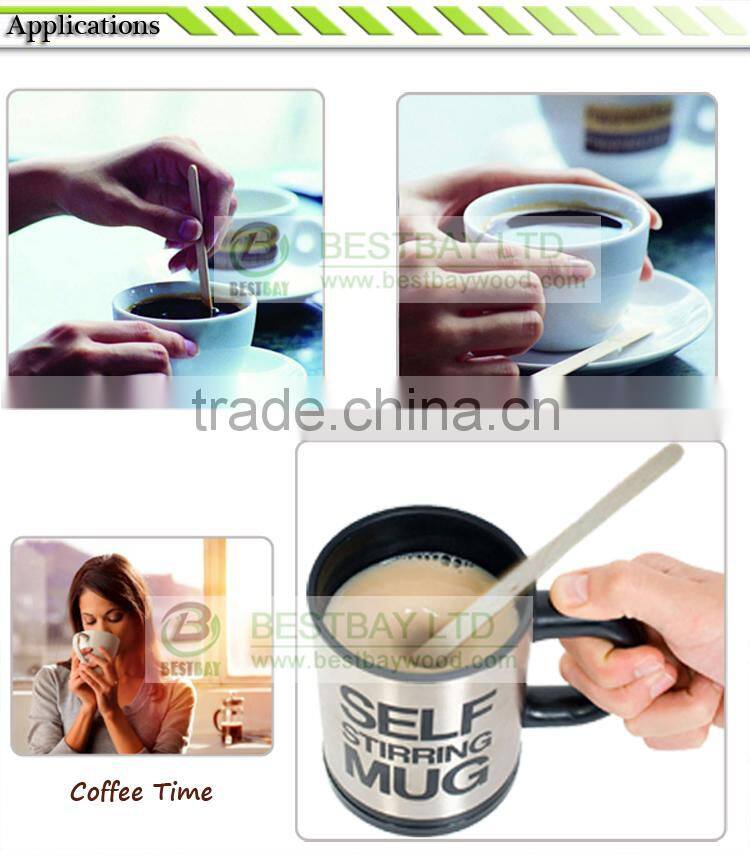 High quality wooden coffee stirrer