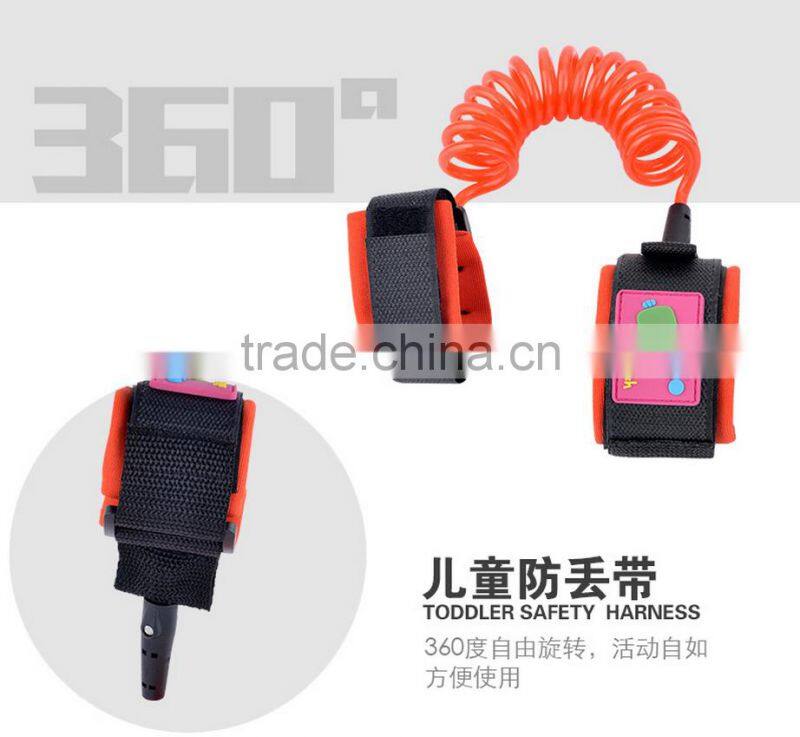 kids safety wrist rein harness strap elastic string toddler anti loss children wrist link collapsible rope cannot cut off