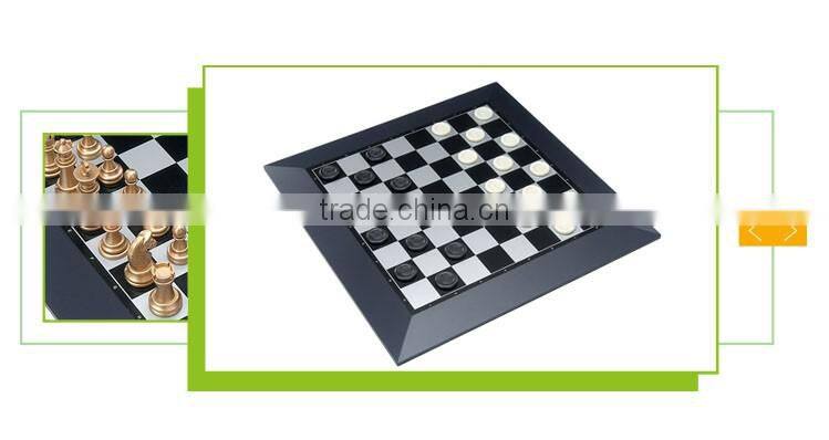 2 in 1 educational toy gold and silver game chess