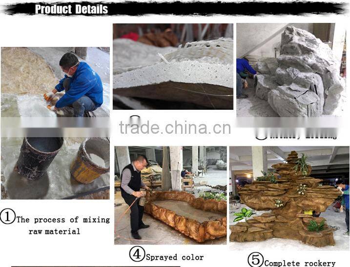 Garden decoration artificial landscaping slate fake rock garden fountains