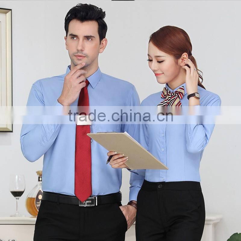 2017 Latest Design Formal Shirt for Men Curved Hemline Classic Formal Shirt Wholesale