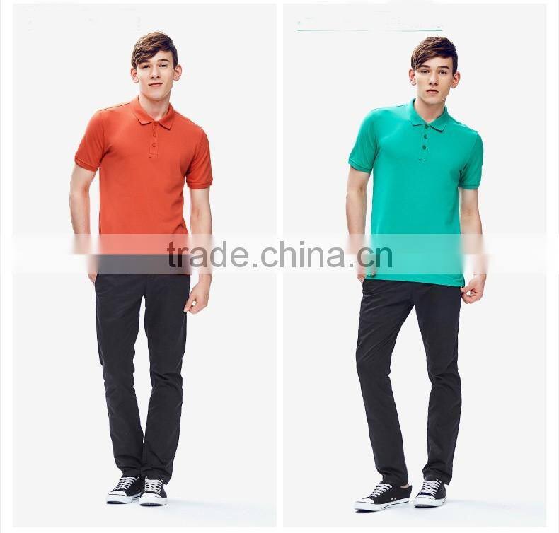 Custom t-shirt manufacturer short sleeve tee plain promotion 100% cotton polo t-shirts