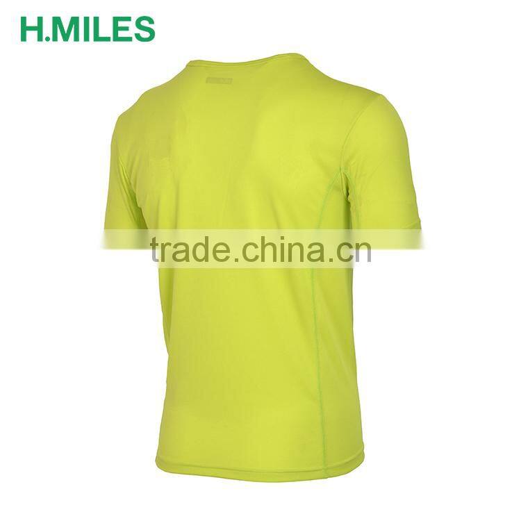 Custom design drifit short sleeve gym running cloth mens dry fit sport shirt