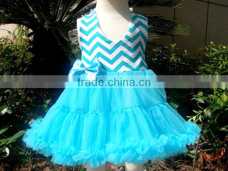 Newest kids wholesale chevron maxi dress