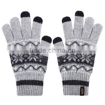 GZY 2015 100% cotton winter warmth touchscreen gloves
