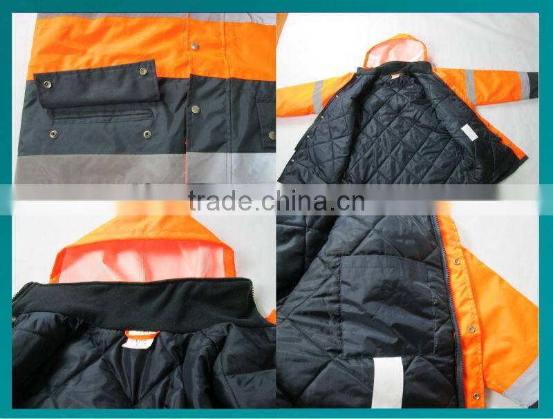 hi vis softshell cheap nylon parka jacket men