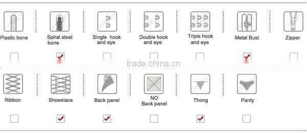 Leather Steel Bone Underbust Cheap Corsets For Sales