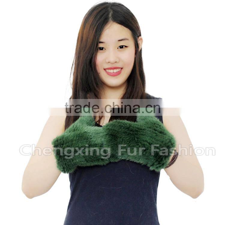CX-A-60H Wholesale New Fashion Mittens Real Mink Fur Woman Fur Gloves