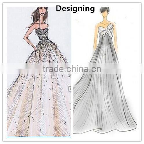 Half sleeve fashion ladies long wool coat design /women winter coat