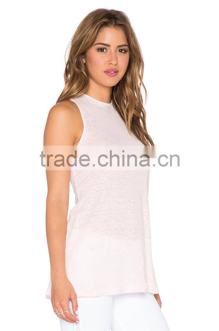 Tight plain open back tops women hot girls in tight tank tops