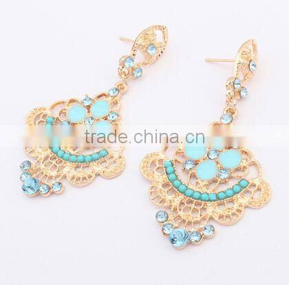 pearl paved starfish dangle earring high quality gold starfish dangle earrings sea theme earring jewelry