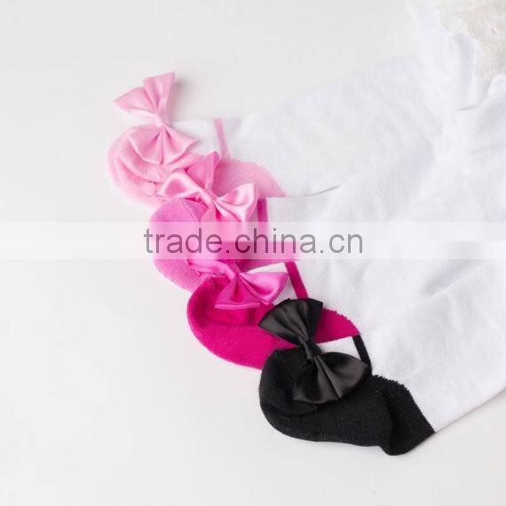 Ruffle bum baby tights with Mary Jane bow shoes bubble gum pink cotton leg warmer for baby