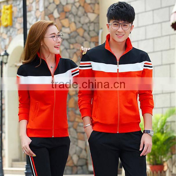 Custom plain popular tracksuit wholesale latest design tracksuit Top design sportswear tracksuit for couple