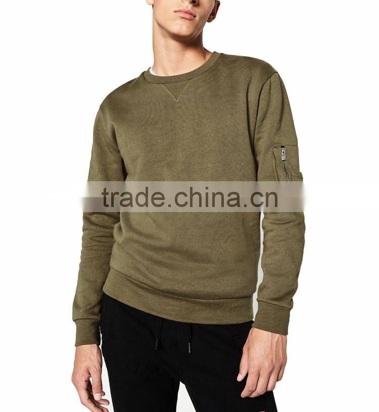 Wholesale Winter Custom Mens Blank Long Sleeves Crewneck Sweatshirt