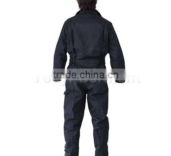 metal zipper overall top quality polyester anti foul workwear uniform