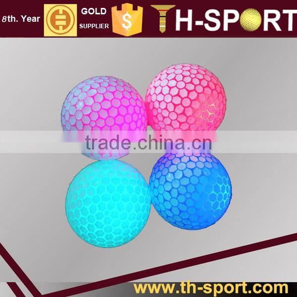 Crystal golf ball for practice