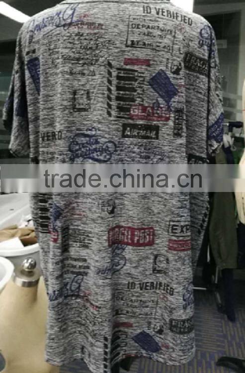 2017 Top quality plus size women clothing grey color knitted blouse for online sale