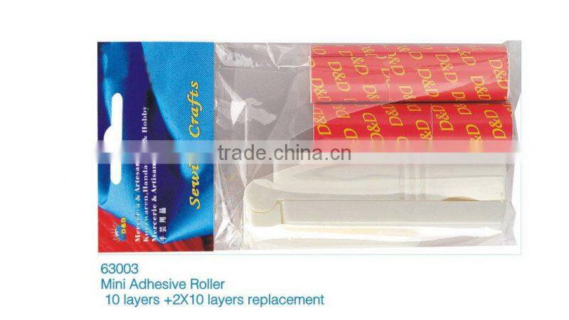 D&D Mini Permanent Adhesive Roller Cleaning Tape In Headed Card(63003)