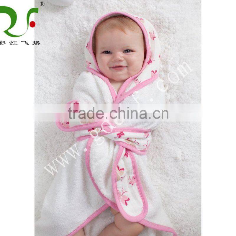 100% cotton cozy hooded baby towels