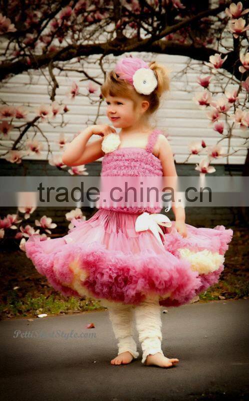 Hot Sale Girls Christmas tutu red white and green tulle tutu pettiskirt christmas Petti dress