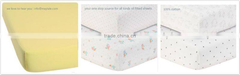 Hot sales child's stretch jersey fitted sheet