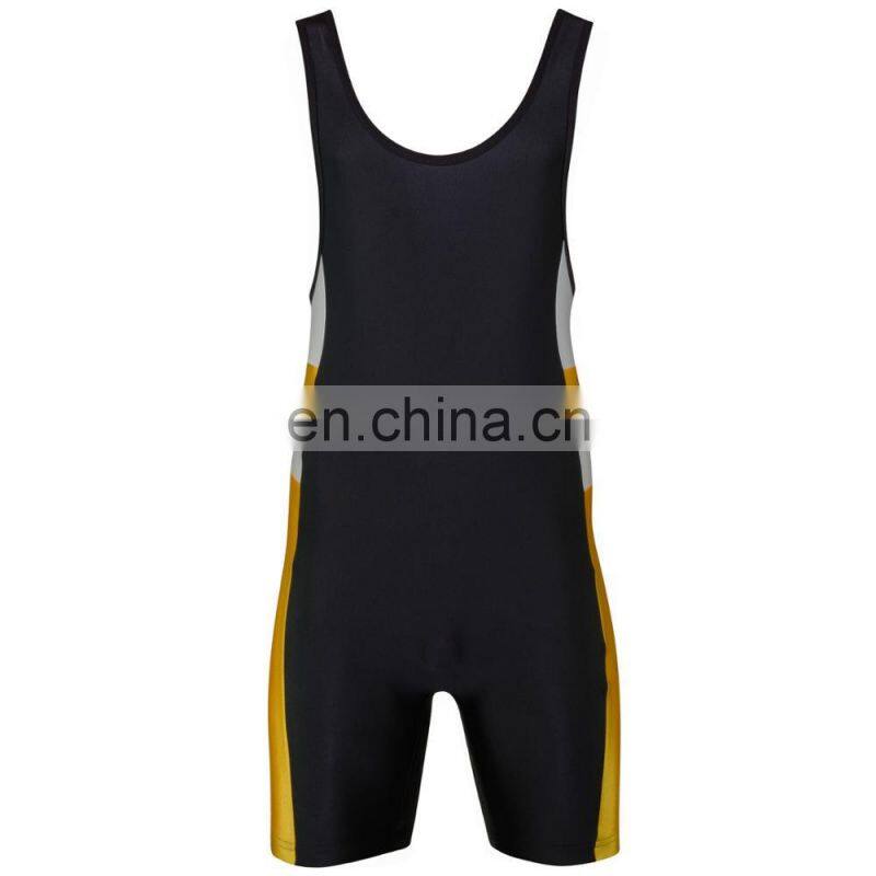 Wholesale cheap sublimation printed men's wrestling singlet