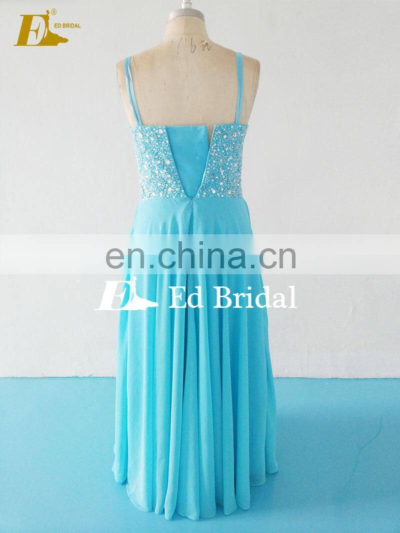 Floor Length Sweetheart Neckline Straps Beaded Wholesale Suzhou Plus Size Prom Dresses