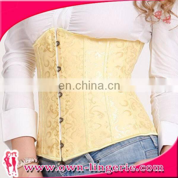yellow waist corset waist training corset for body shaper