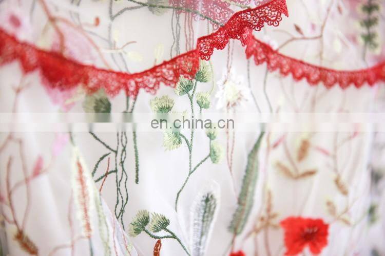 Latest Fashion Dress Designs Pretty Women Long Sleeve Floral Ruffle Casual Dresses with Cold Shoulder