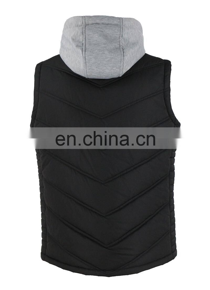 2017 men winter padded vest , cheap price quilted vest for man