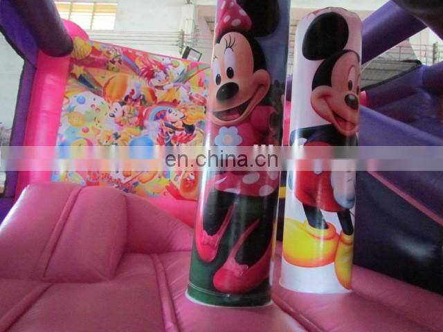 Factory direct inflatable jumping slide, inflatable bouncy castle with water slide