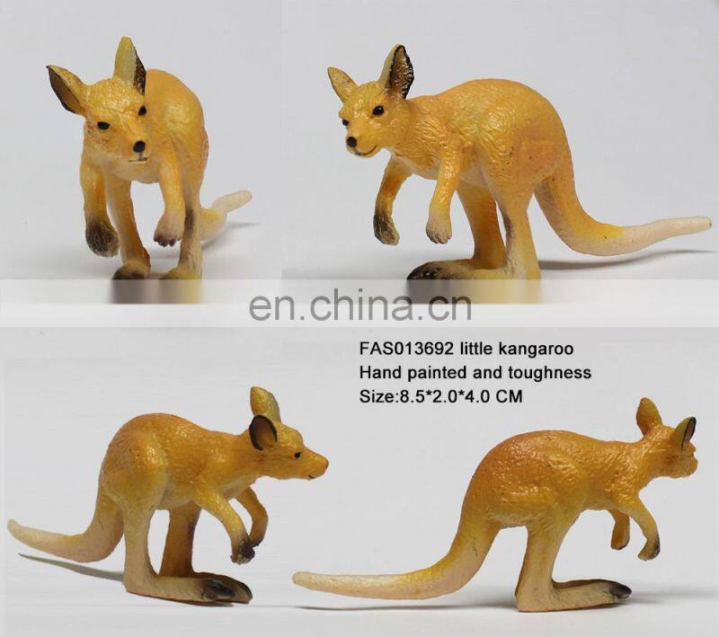 Bulk 3 kinds mixed vivid animal model plastic kangaroo toy