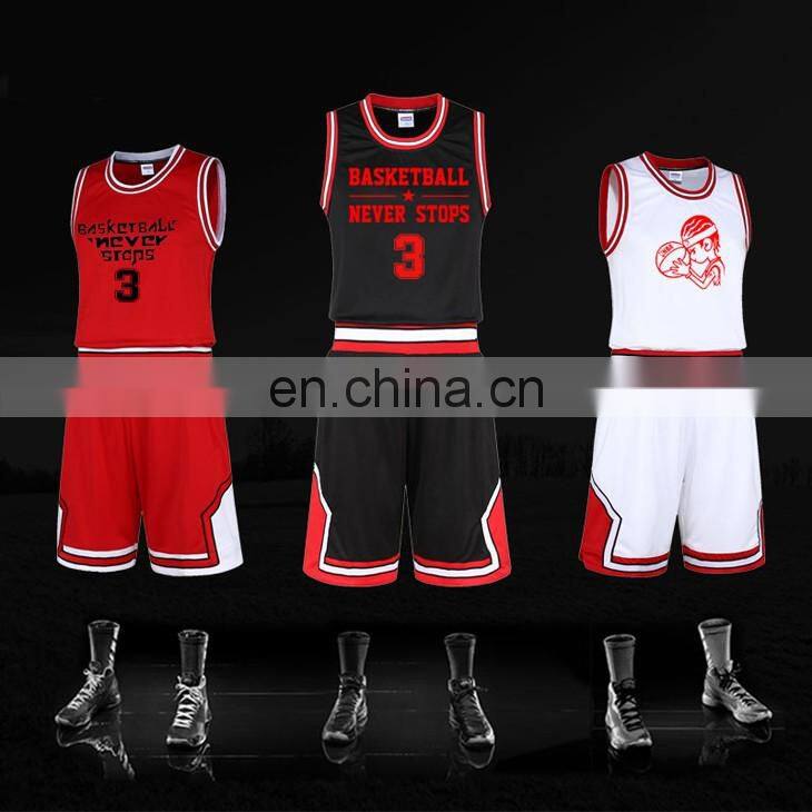 Comfortable wholesale custom dri fit basketball uniform