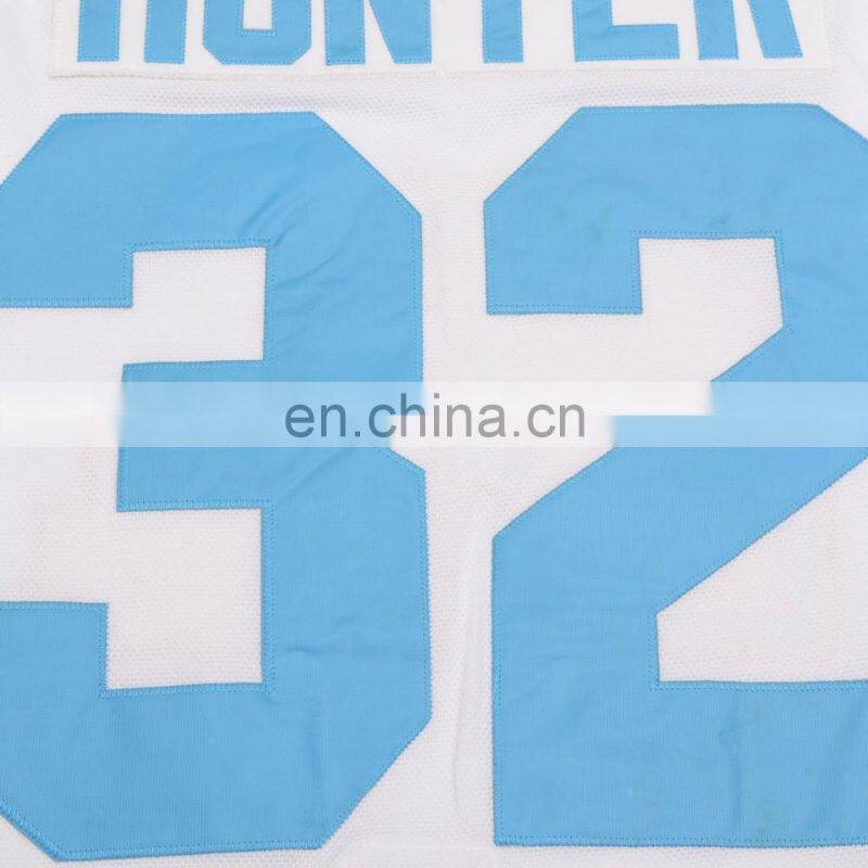 Customized white quebec team jersey embroidered hockey jersey