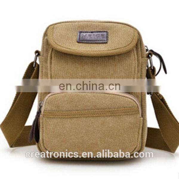 CR fully stocked wholesale professional augur canvas bags chest pack messenger bag khaki
